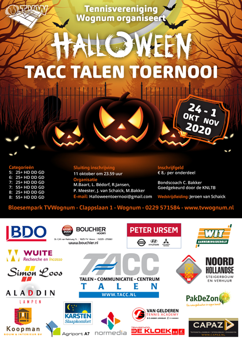 Halloween TACC Talen toernooi Wognum