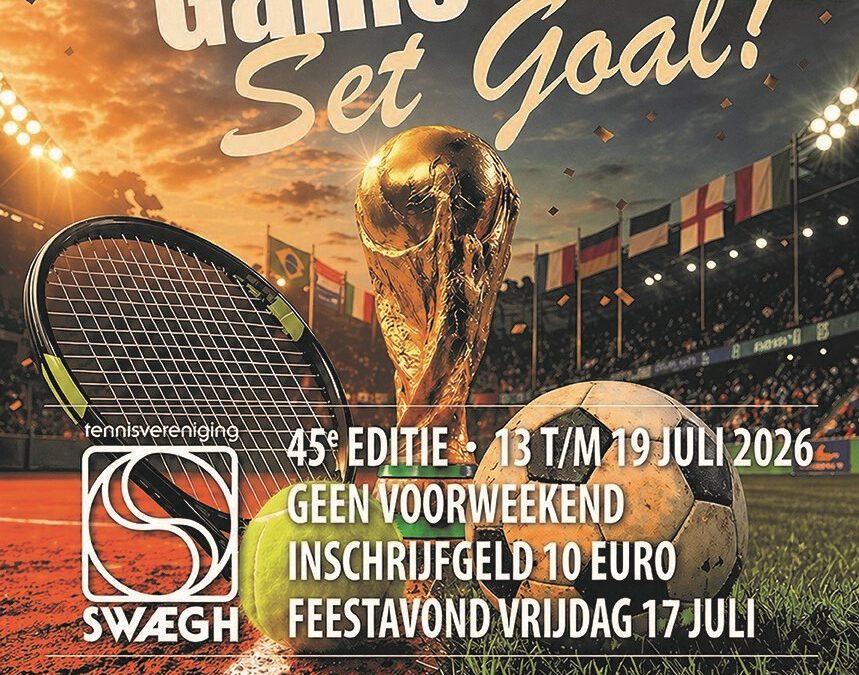 Uitnodiging Swaegh Open 2026 – Game Set Goal!